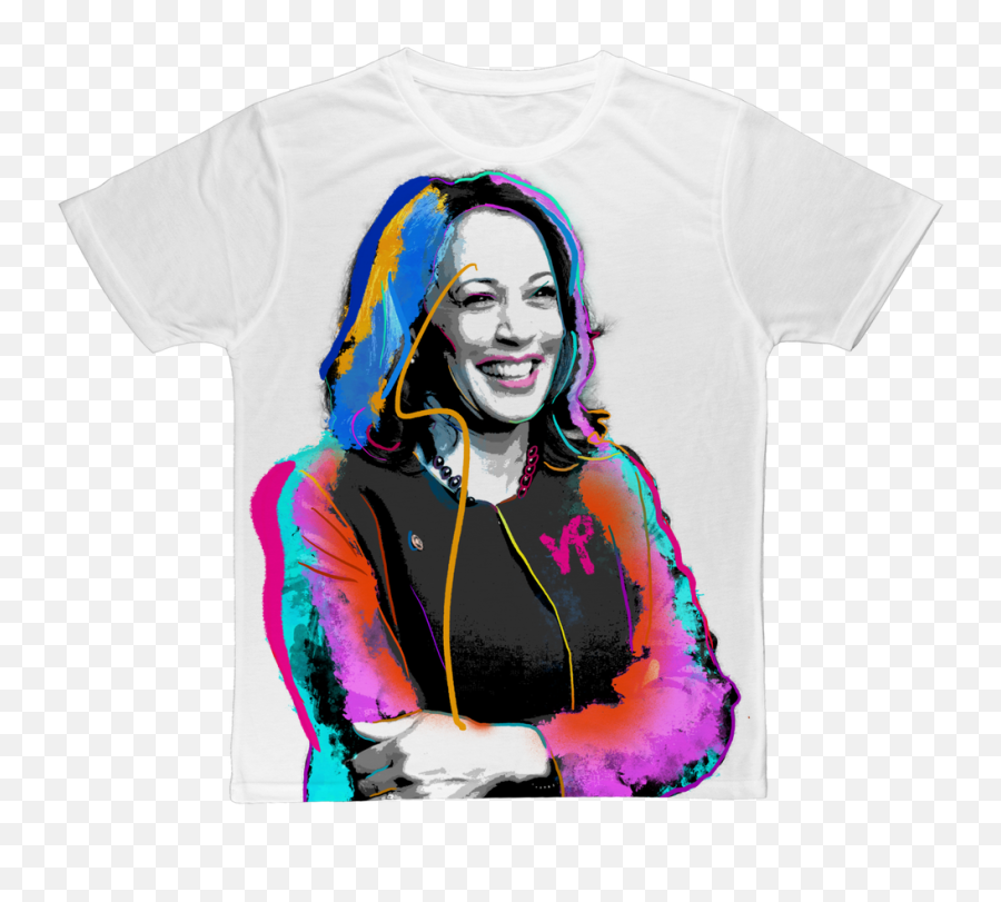 Fierce Political Women - Kamala Harris Fashion Tee Short Sleeve Png,Michelle Obama Fashion Icon