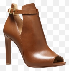Womenu0027s Lawson High - Heel Buckled Open Toe Shooties Michael Kors Black Booties With png