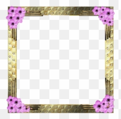 Frame Gold Flowers Png - PicMix Picture