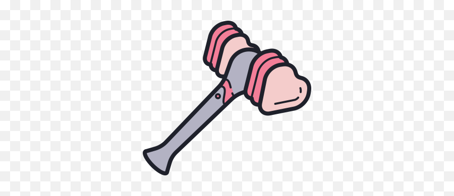 Hammer Bong Icon In Color Hand Drawn Style - Hammer Bong Png,Mallet Icon