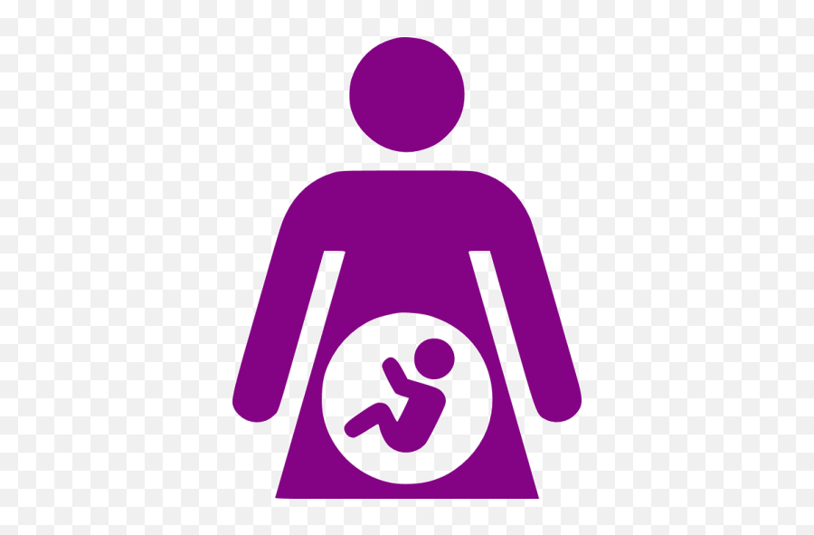 Purple Baby 2 Icon - Free Purple Baby Icons Pregnant Clip Art Png,Mother And Baby Icon