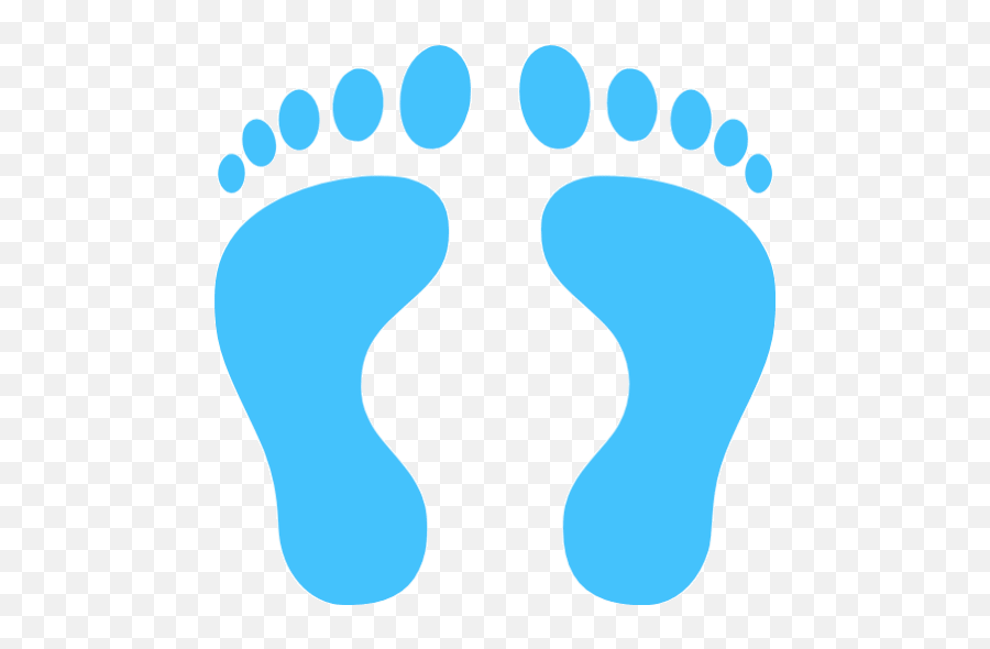 Caribbean Blue Human Footprints Icon - Free Caribbean Blue Human Footprints Png,Pedicure Icon