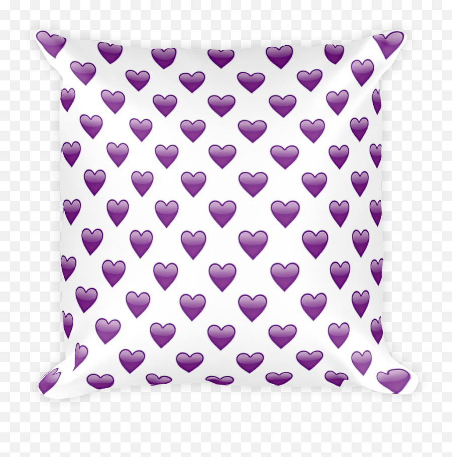 Fried Shrimp Emoji Pillow - Transparent Red Heart Emoji Background Png,Purple Heart Emoji Png