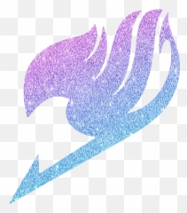 Fairy Tail Anime Fantasy Glitter Shower Curtain - Logo Erza png