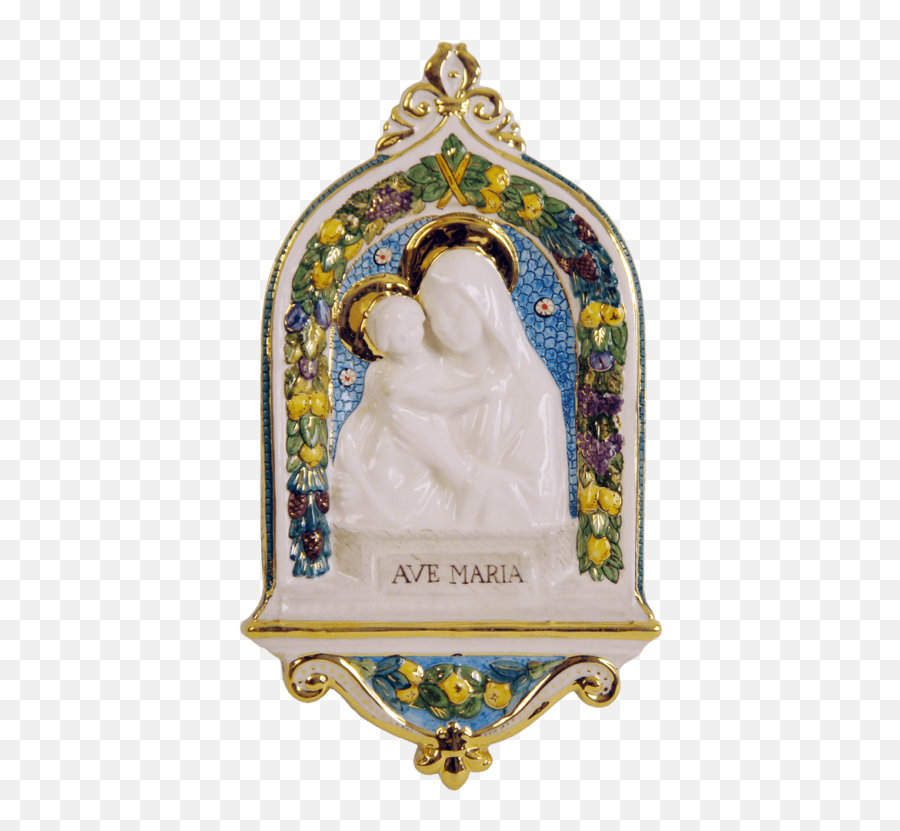 Della Robbia - Our Lady And Christ Child 7 34x14 12in Religious Item Png,Christ Child Icon