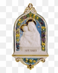 Della Robbia - OUR LADY AND CHRIST CHILD 7 34X14 12in Religious Item png