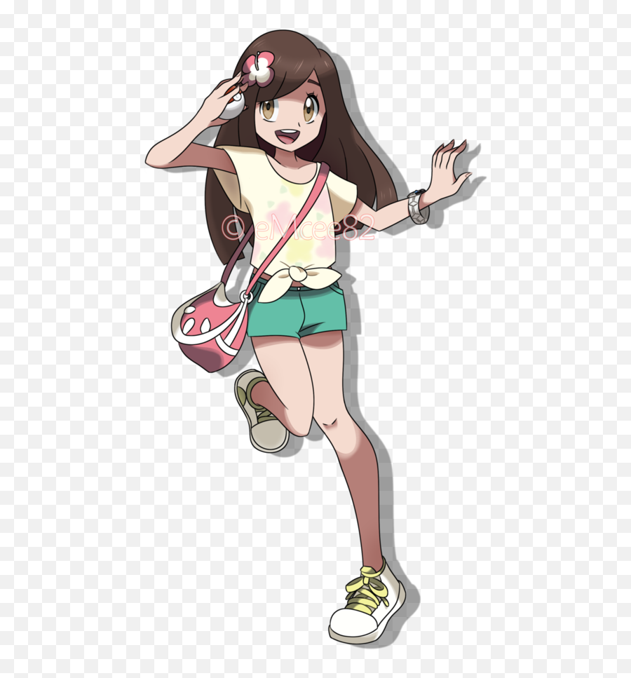Pokemon Girl Transparent Png Clipart - Alola Pokemon Trainer Girl,Cute Pokemon Png