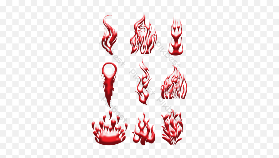 Cartoon Fire Flames Flat Vector Collection Png Images Eps - Corak Api,Vector Icon Fire Trash