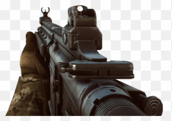 Download Hd Drawn Soldier Battlefield 4 - M4 First Person Battlefield 4 Hk416 Png,M4 Png