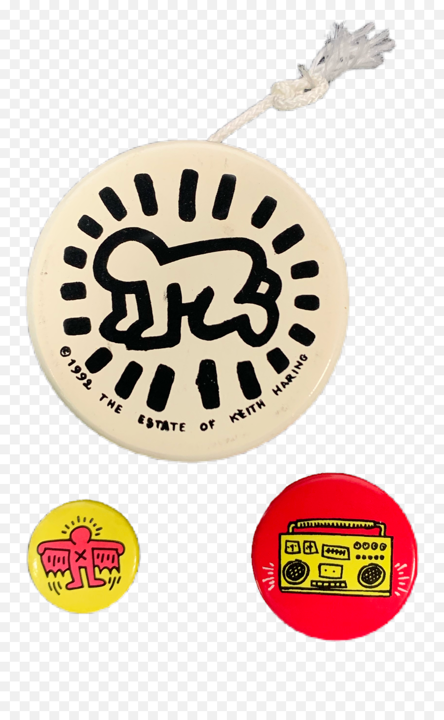 Vintage Keith Haring U201cpop Shopu201d Yo - Yo U0026 Pins Keith Haring Radiant Baby Transparent Png,Yoyo Icon