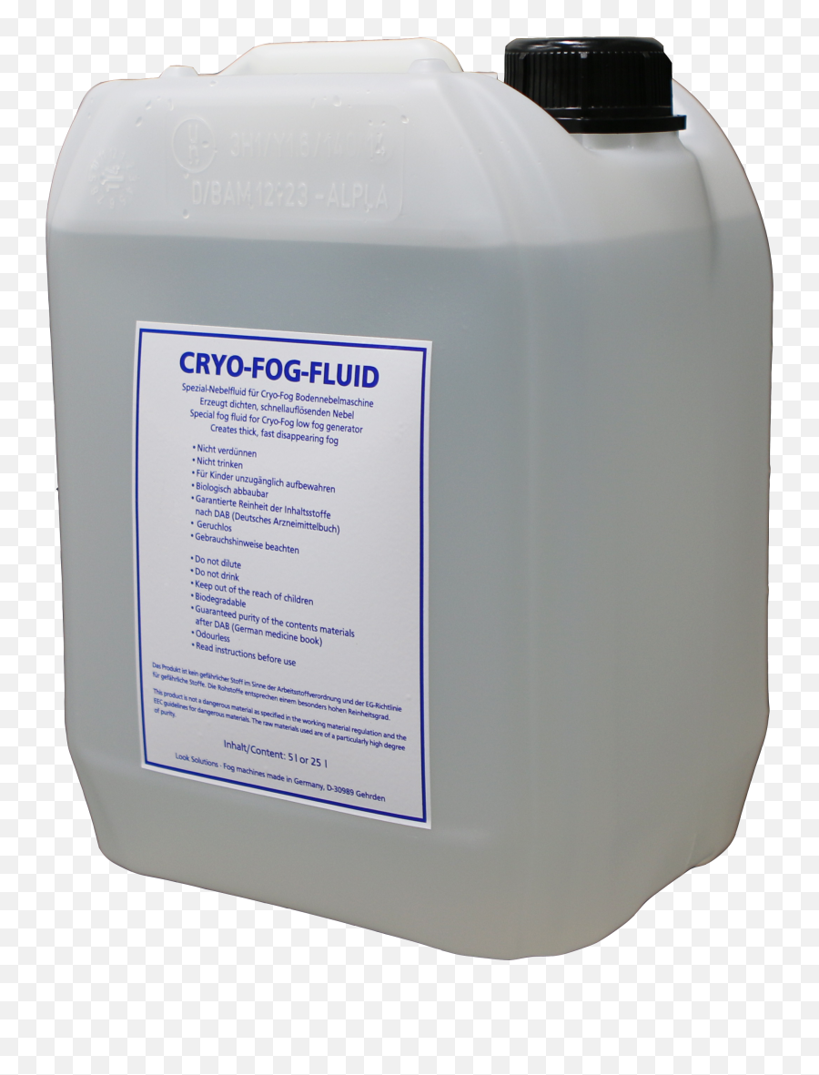 Cryo - Fog Fluid 5l Plastic Png,Fog Effect Png