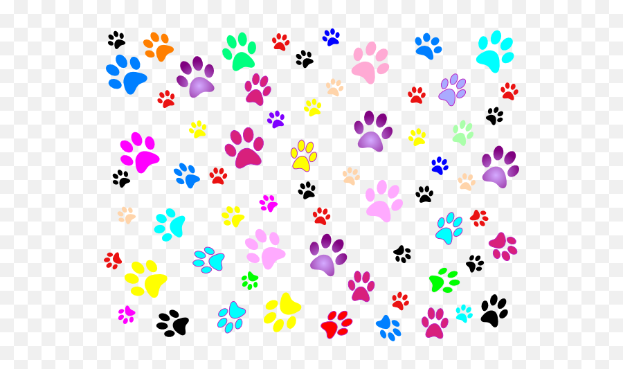 Download Hd Dog Print Clipart Png Cerca Con Google - Paw Prints Back Ground,Google Transparent Background