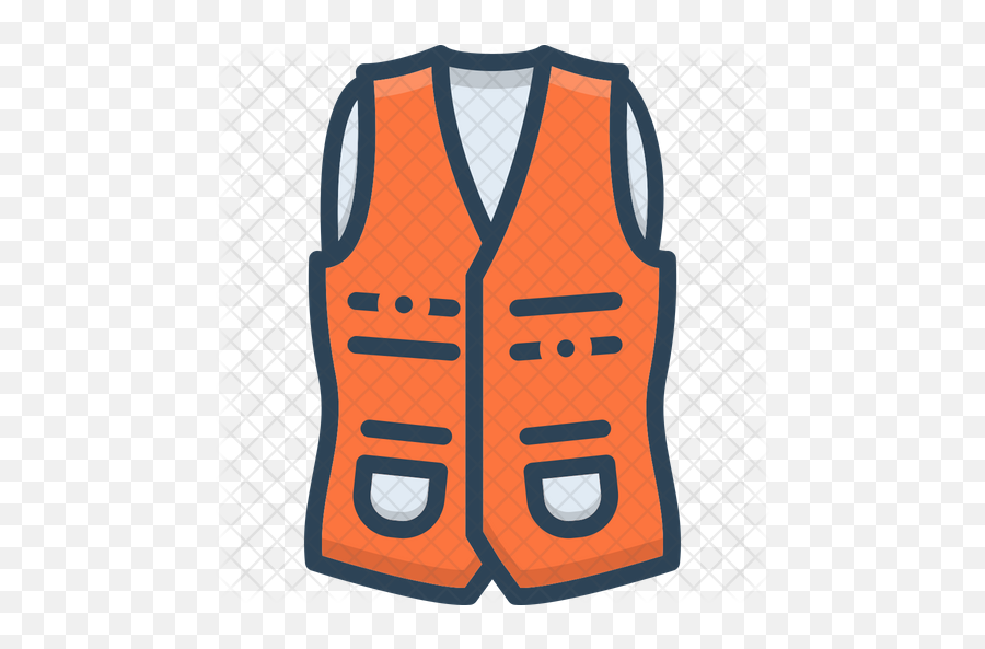 Vest Icon Of Colored Outline Style - Vest Png,Vest Png