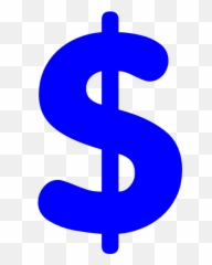 Free Dollar Sign Image Download Clip Art - Blue Clipart png