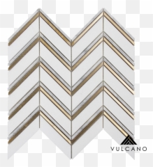 Thassos Carrara D U0026 Brass Chevron U2014 Vulcano Png