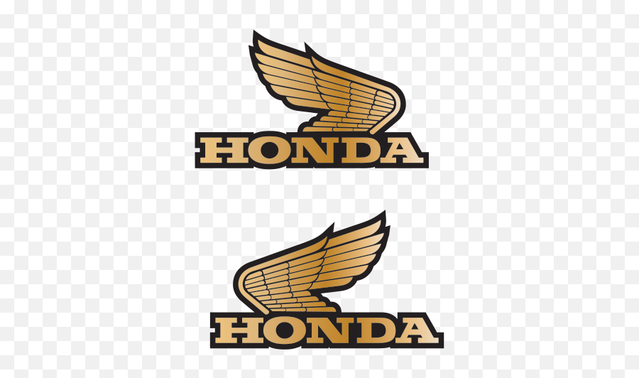 Printed Vinyl Pair Of Honda Wings Logo - Emblem Png,Wings Logo