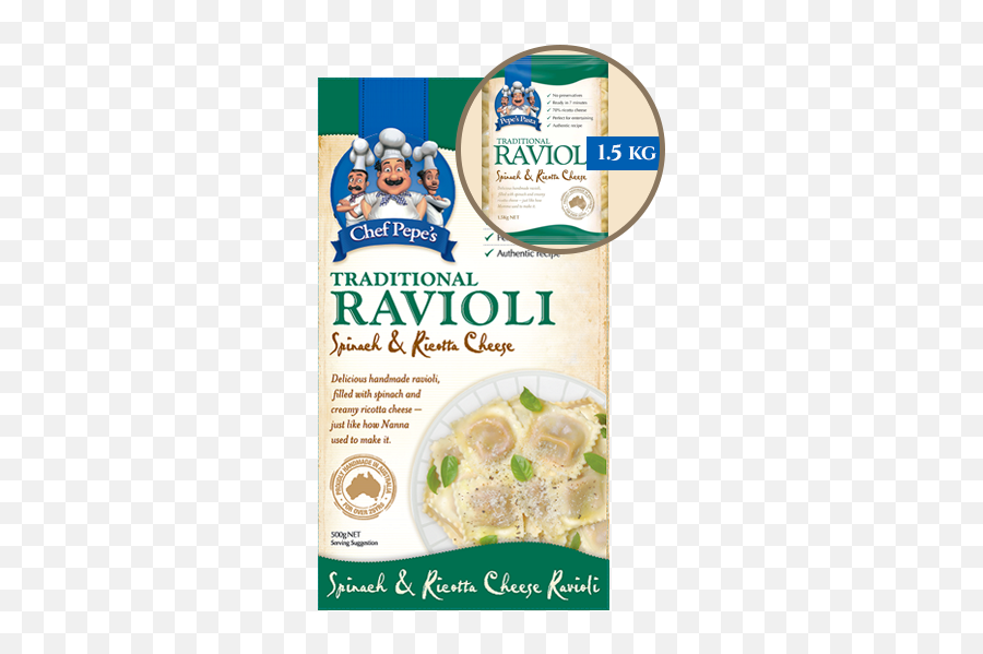 Download Hd Our Handmade Spinach And Ricotta Cheese Ravioli - Dairy Png,Ravioli Png