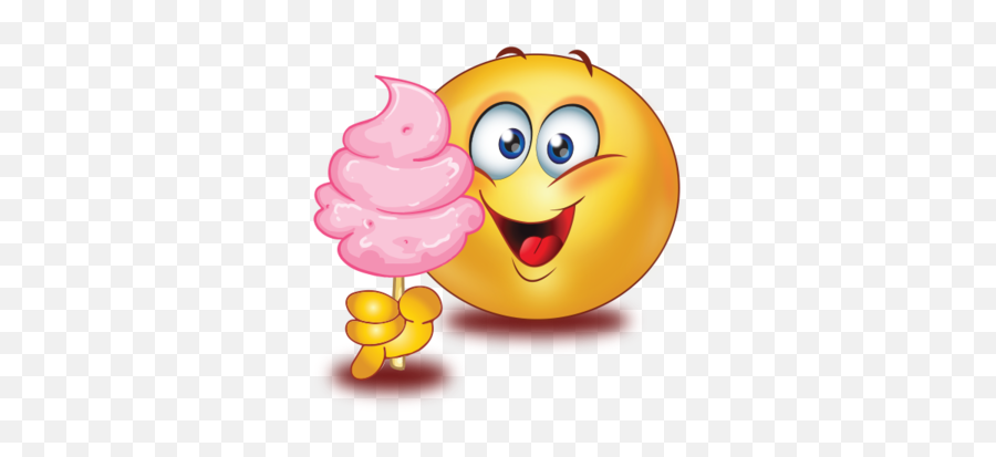 Party Eating Ice Cream Emoji - Emoji Eating Ice Cream Png,Facebook Emoji Png