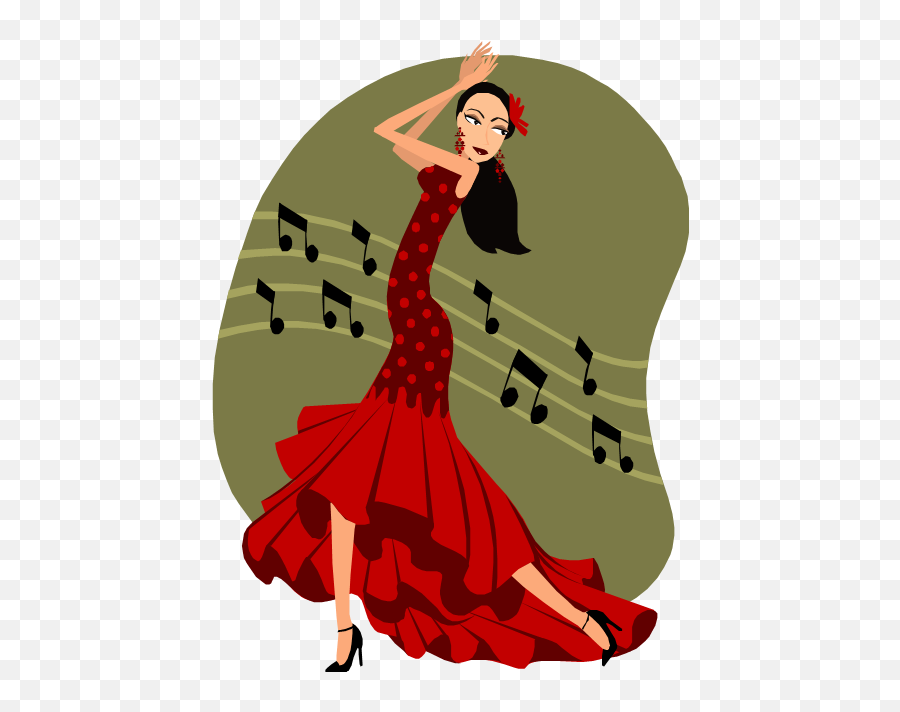 Scdcp44 Spanish Culture Dance Clipart Png Big Pictures - Ole Flamenco,Flamenco Png