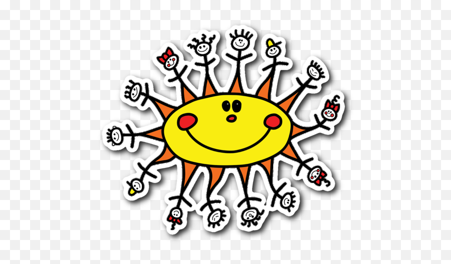 Bright Child Sun Logo Sticker - Clip Art Png,Sun Logo