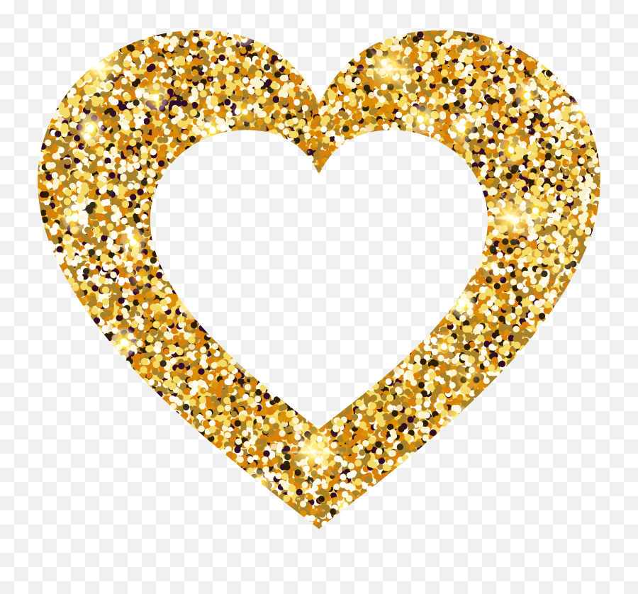 Gold Heart Icon Transparent Clipart - Full Size Clipart Transparent Background Gold Heart Clipart Png,Gold Icon Png