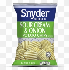 Wavy Sour Cream U0026 Onion Potato Chips Snyder Of Berlin - Snyder Sour Cream And Onion Png,Onion Transparent