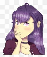 Purple Hair Anime Girl By Naomiki - Lilac png