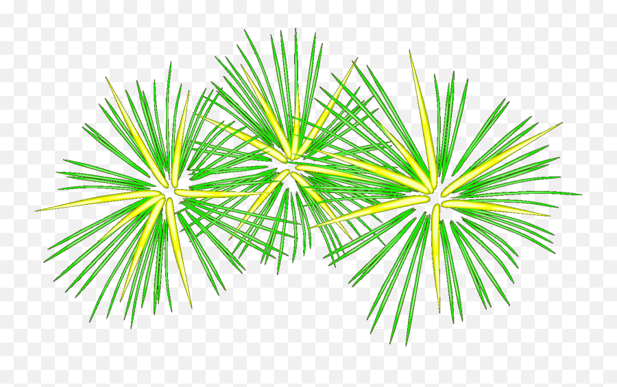Green And Yellow Fireworks Svg Vector - Fireworks Clip Art Png,Firework Clipart Png