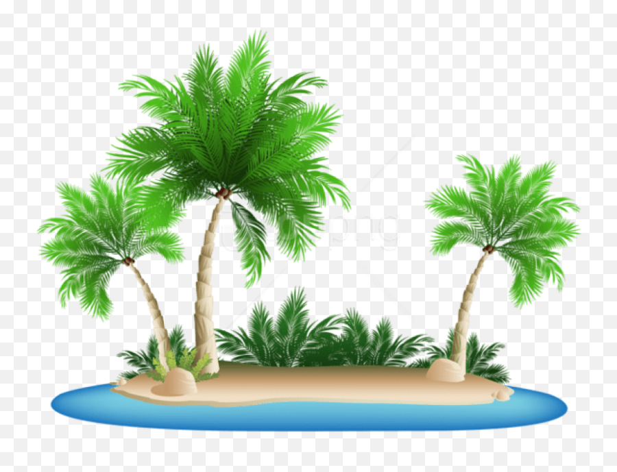 Clip Art Beach Transparent Background Cartoon - Beach Palm Trees Png,Beach Transparent