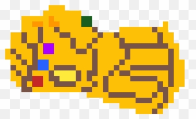 Infinity Gauntlet Pixel Art Png Image - Thanos