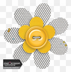 Honey Flower 01 Graphic By Gina Jones Pixel Scrapper - Metallic Triangle png