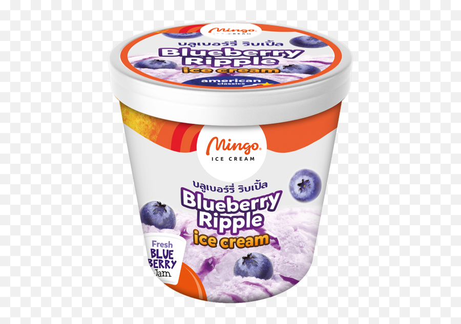 Mingo Ice Cream Pint Blueberry Ripple - Tutti Frutti Ice Cream Pint Png,Blueberry Png