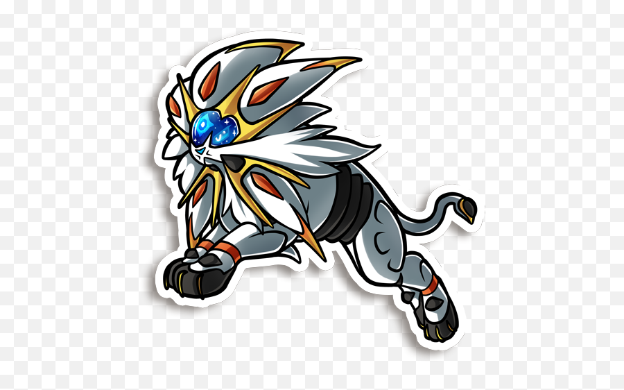 Solgaleo Vinyl Sticker Png