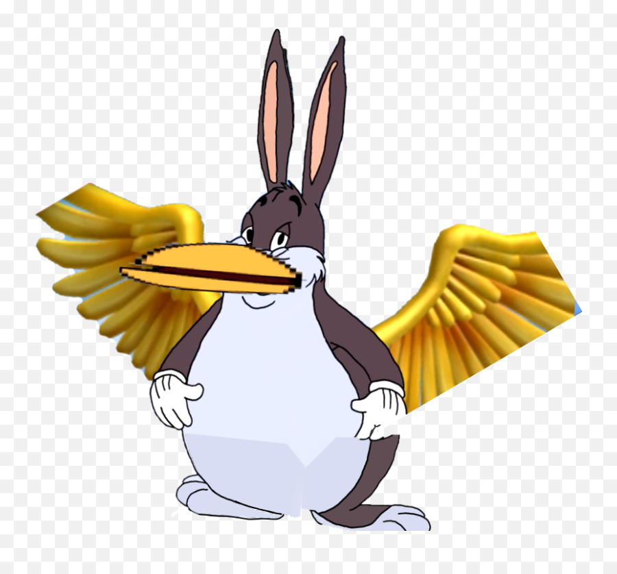 Warp Wings - Flying Big Chungus Png,Cartoon Wings Png