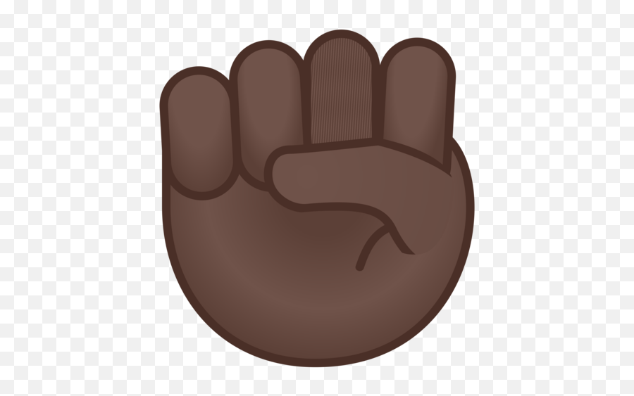 Raised Fist Dark Skin Tone Emoji - Emoji Fist Png,Black Power Fist Png