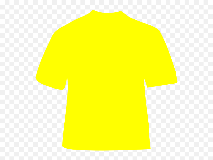 Yellow Shirt Clip Art - Vector Clip Art Online Yellow T Shirt Plain Clipart Png,T Shirt Clipart Png