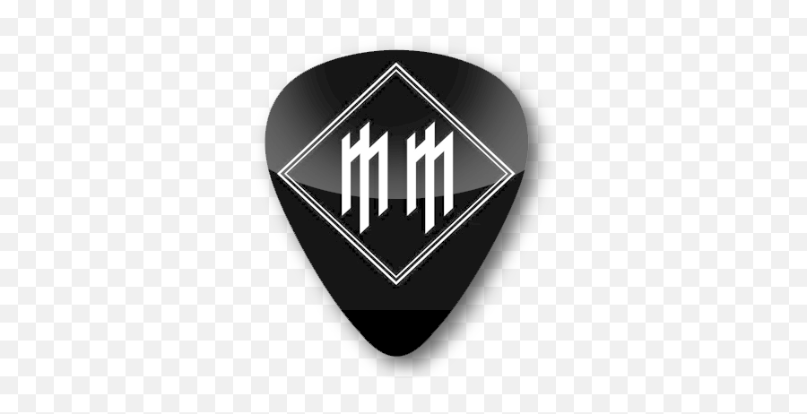 Marilyn Manson Logo Standard Guitar Pick - Marilyn Manson Logo Mm Png,Marilyn Manson Logos