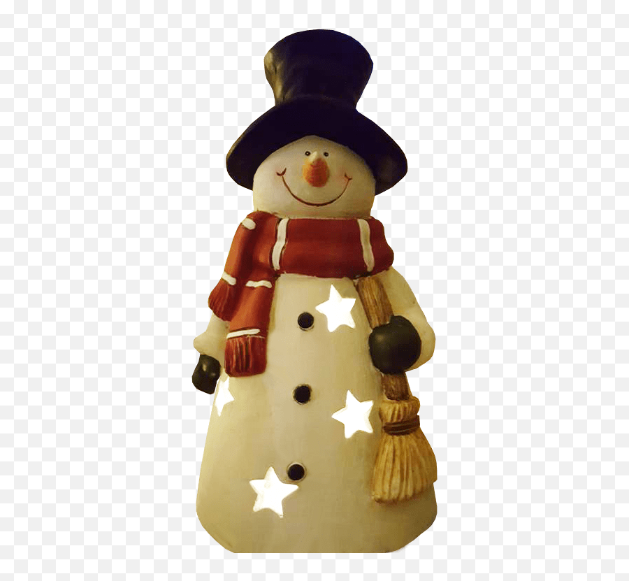 Christmas Snowman Wearing Hat Transparent Background Free - Snowman Png,Santa Hat With Transparent Background