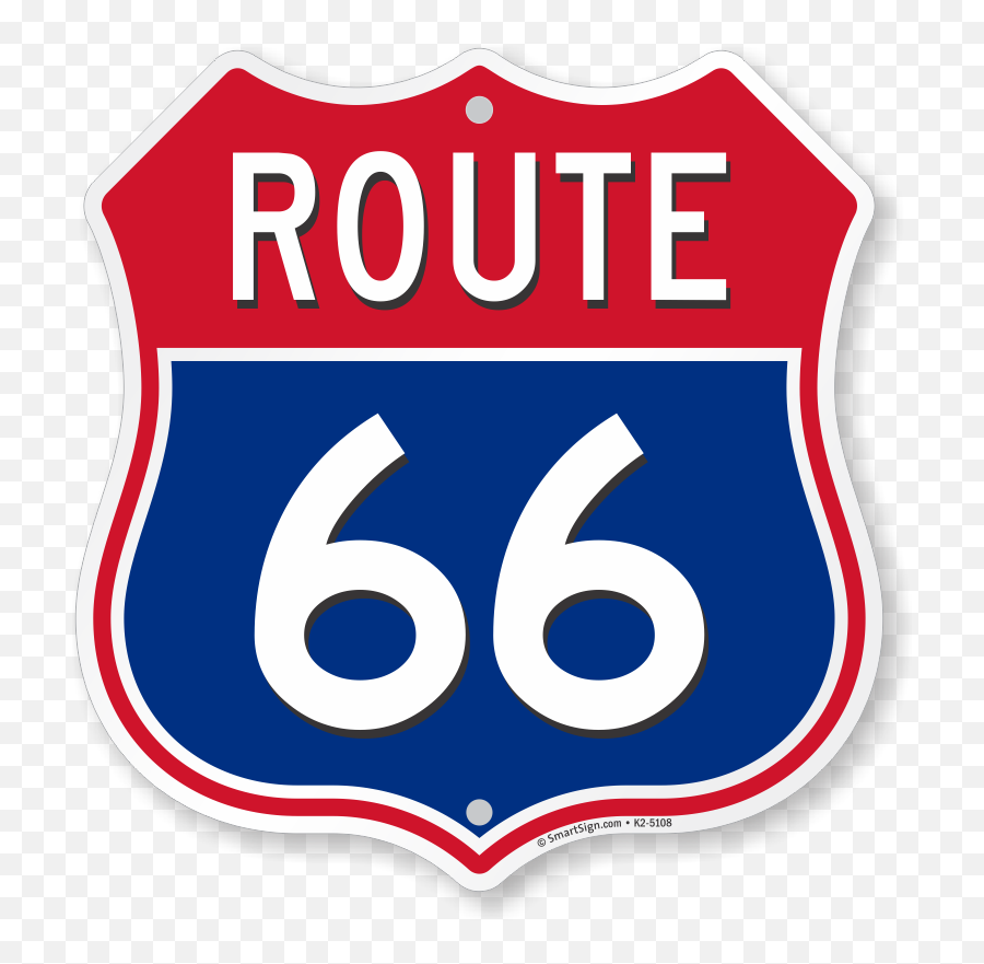 Route 66 Marker Shield Sign Sku - Logo Route 66 Sign Png,Route 66 Logo