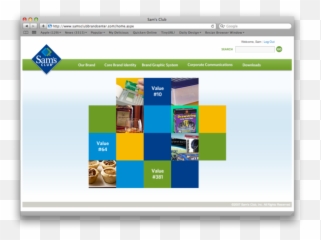 Sams Club Online Brand Guidelines - Logo Branding png