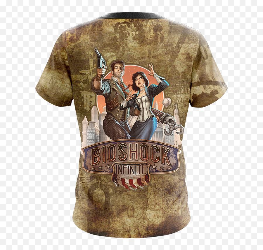 Bioshock Infinite New Unisex 3d T - Shirt U2013 Moveekbuddyshop Bioshock Infinite Png,Bioshock Infinite Png