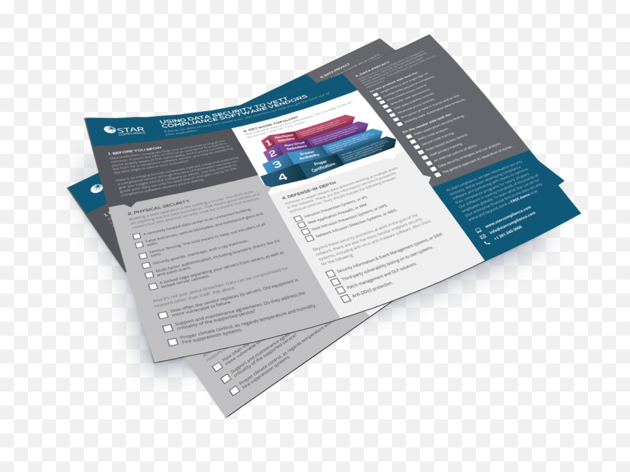 Data Security Checklist - Brochure Png,Checklist Png