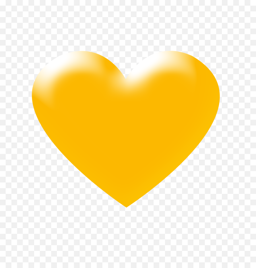 Download Free Png 3d Yellow Heart Transparent Background - Gold Yellow Heart Meaning,Heart On Transparent Background