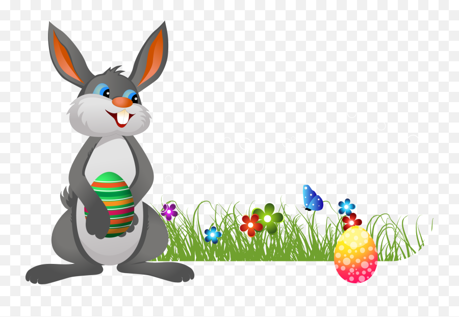 Download Easter Bunny Png - Easter Bunny Eggs Png,Easter Transparent