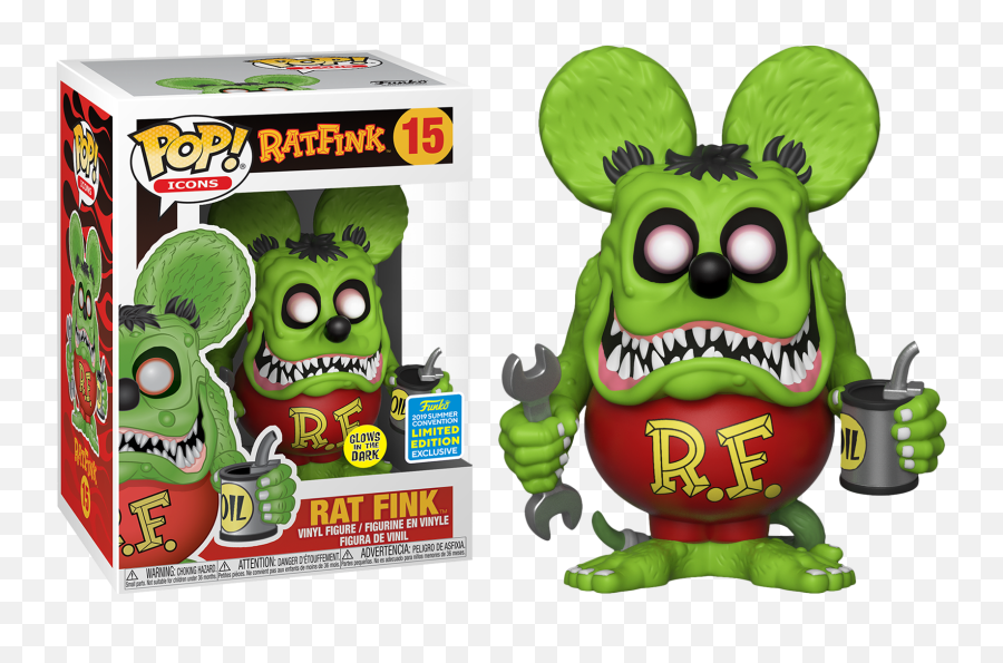 Funko Pop Summer Convention 2019 - Rat Fink Pop Png,Asuka Icon