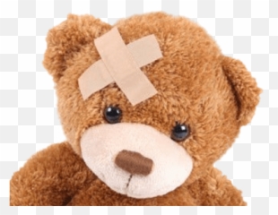 Teddy Bear With Band Aid - Stickpng Teddy Bear Head Transparent,Bear Head Png
