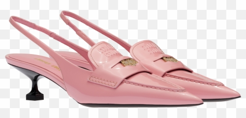 Leather Loafers White Miu - Pointy Toe png