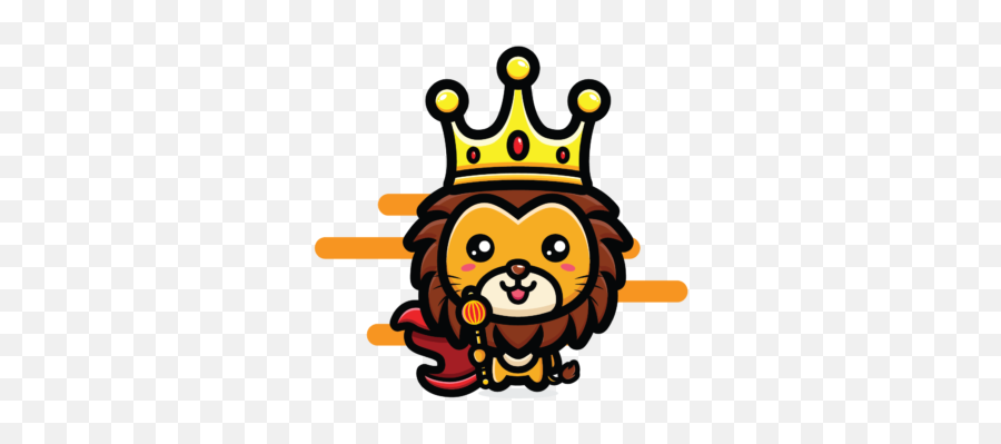 Animal Badge And Twitch Emote Graphic By Immut07 - Lion Face Cartoon Crown Png,Twitch Crown Icon
