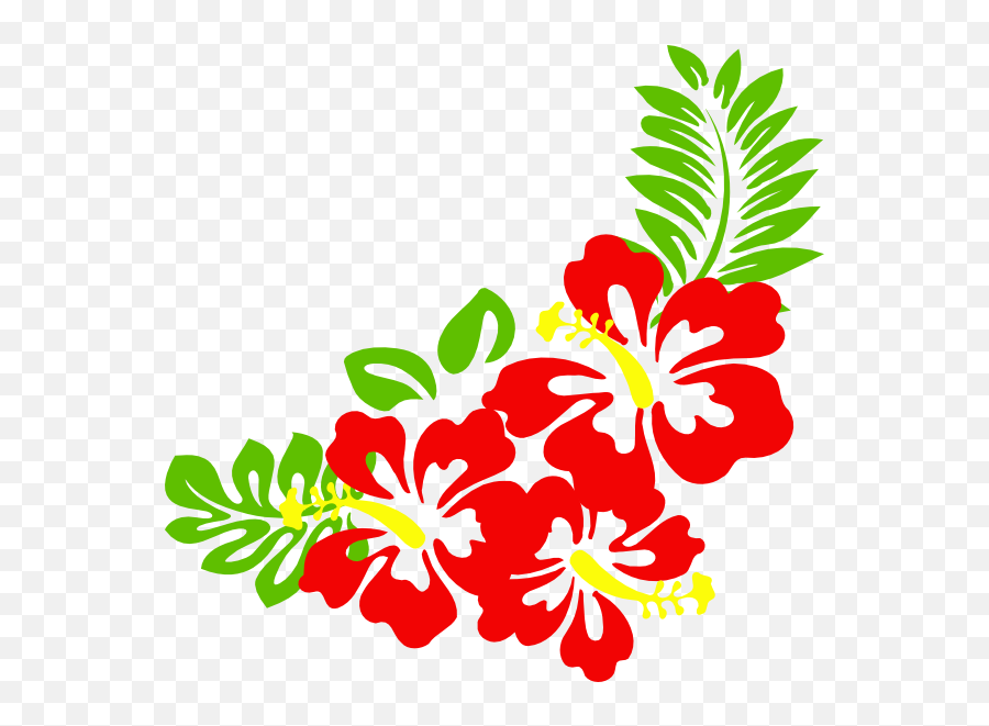 97 Hawaiian Flower Cl Tropical Clip Art Clipartlook - Hawaiian Flower Clipart Png,Hawaiian Flowers Png