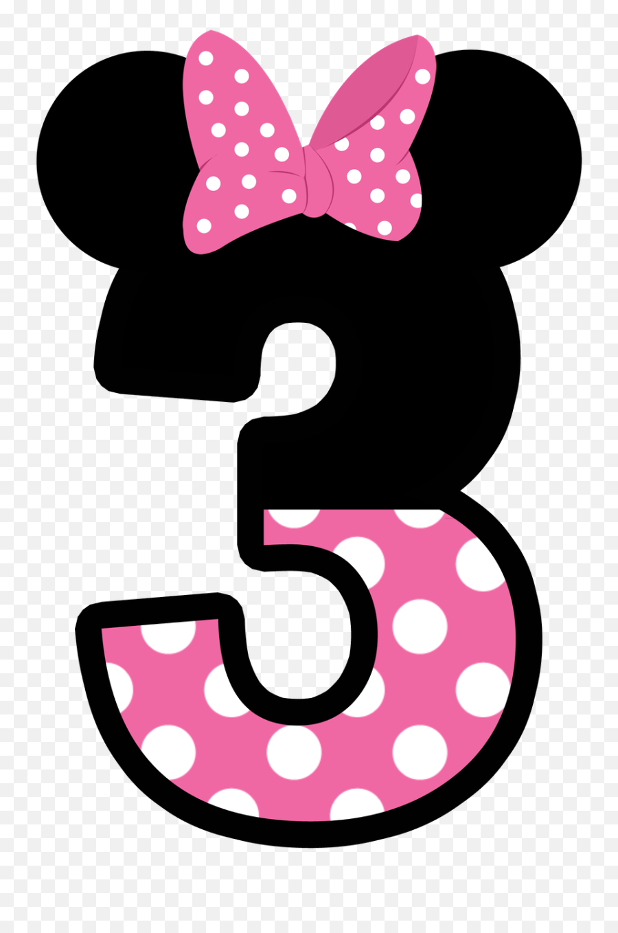 Mickey Party Minnie Mouse - Minnie Mouse No 3 Png,Minnie Ears Png